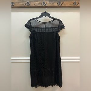 Black Lace Overlay Dress Size 10 Cocktail Dress,Black Dress,semi formal, formal